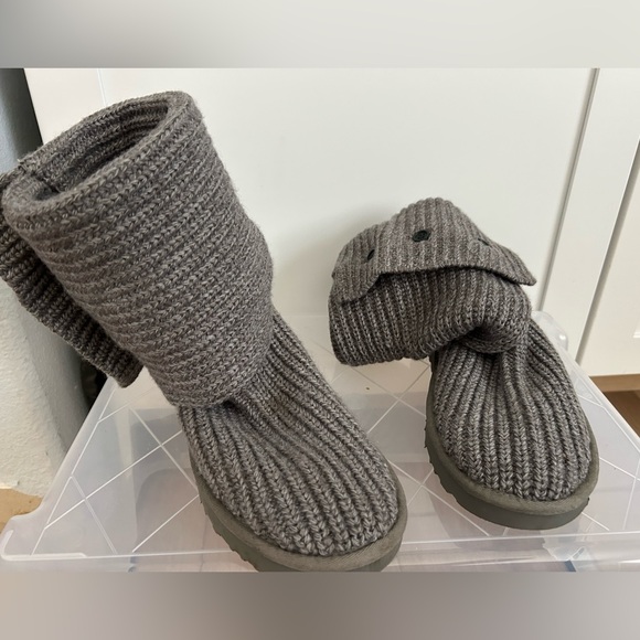 UGG “Cardy” Knit Button Boots - Picture 2 of 3